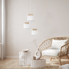 DUO WHITE JUTA LAMPA WISZACA 3 KOŁO