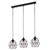 GALAXY BLACK LAMPA WISZĄCA 3  LISTWA