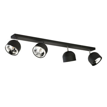 ALTEA BLACK LAMPA SUFITOWA 4 + ŻARÓWKI
