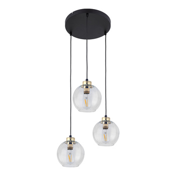 DEVI TRANSPARENT LAMPA WISZĄCA 3  KOŁO