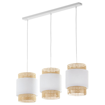 BOHO NEW WHITE LAMPA WISZĄCA 3 LISTWA