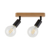 SIMPLY WOOD LAMPA SUFITOWA 2 BLACK