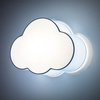 CLOUD LAMPA SUFITOWA NIEBIESKI PASTELOWY MINI 2