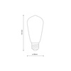 ŻARÓWKA E27 CLEAR 10 W 3000 K DIMMABLE