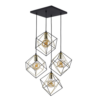 ALAMBRE LAMPA WISZĄCA 4 PŁ CZ/ZŁ