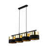 HILTON BLACK/GOLD LAMPA WISZĄCA 4