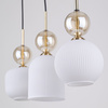 SOPHIA COGNAC WHITE LAMPA WISZĄCA 3XE14