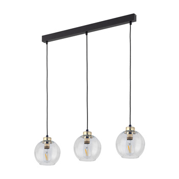 DEVI TRANSPARENT LAMPA WISZĄCA 3  LISTWA