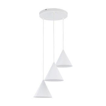 CONO WHITE LAMPA WISZĄCA 3 KOŁO