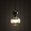 SOPHIA GREEN COGNAC LAMPA WISZĄCA 1XE14