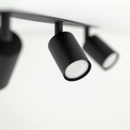 NEX BLACK 3XGU10 LAMPA SUFITOWA PODTYNKOWA