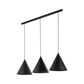 CONO BLACK LAMPA WISZĄCA L 3 LISTWA