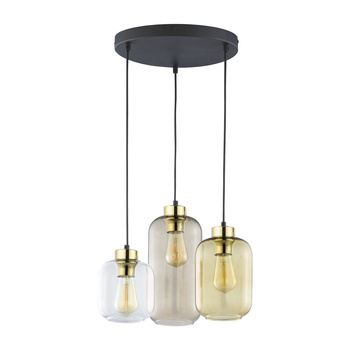 MARCO BROWN LAMPA WISZĄCA 3 PŁ KOŁO