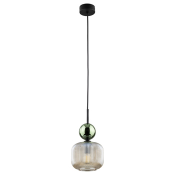 SOPHIA GREEN COGNAC LAMPA WISZĄCA 1XE14