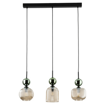 SOPHIA GREEN COGNAC LAMPA WISZĄCA 3XE14
