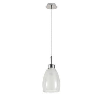 MORRO CHROME/WHITE LAMPA WISZĄCA 1XE27